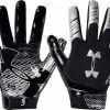 Under Armour F7 Adult Football Receiver Gloves Black