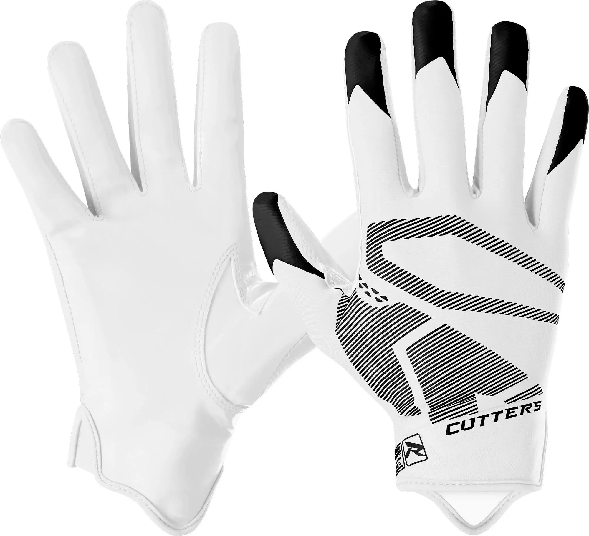 Cutters Rev 4.0 Adult Football Receiver Gloves White 3 Cutters Rev 4.0 Adult Football Receiver Gloves White - Image 3