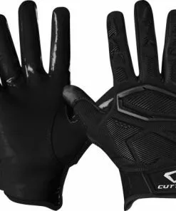 Cutters Gamer 4.0 Adult Football Gloves Black