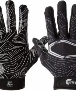 Cutters Game Day Adult Football Receiver Gloves Black