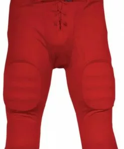 Sports Unlimited Double Knit Adult Integrated Football Pants Scarlet