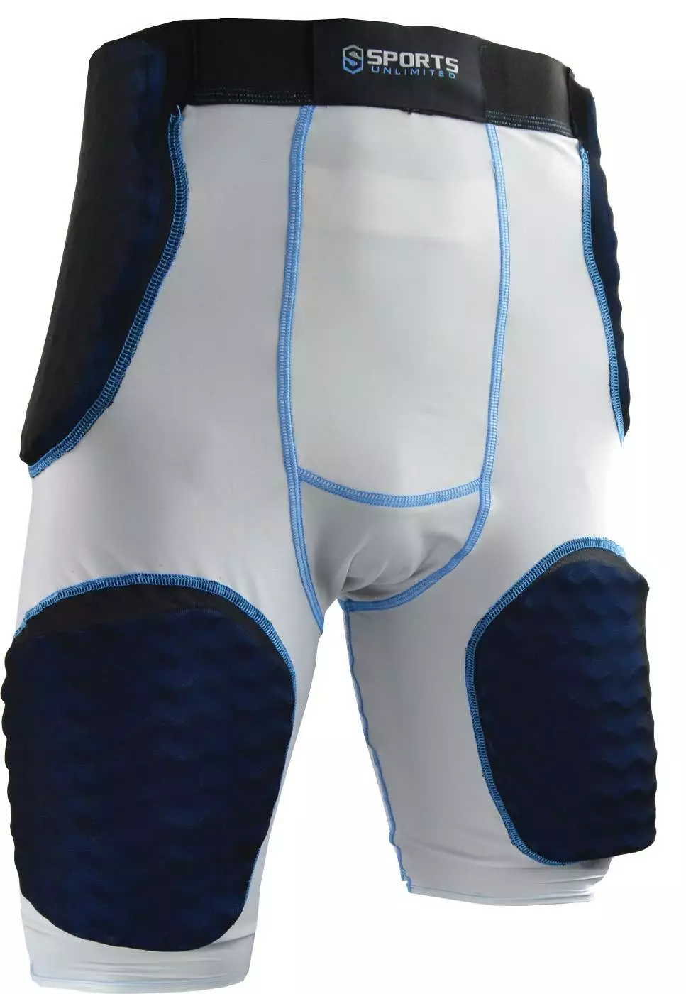 Sports Unlimited Adult 5 Pad Integrated Football Girdle 2.0 White 3 Sports Unlimited Adult 5 Pad Integrated Football Girdle 2.0 White - Image 3