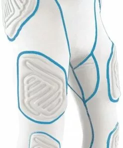 Champro Bull-Rush Adult 7 Pad Integrated Football Girdle White/Grey