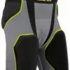 Champro Man-Up TRI-FLEX Youth 5 Pad Integrated Football Girdle Black/Charcoal