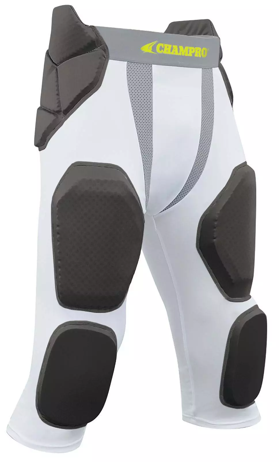 Champro Man-Up TRI-FLEX Youth 7 Pad Integrated Football Girdle White 2 Champro Man-Up TRI-FLEX Youth 7 Pad Integrated Football Girdle White - Image 2