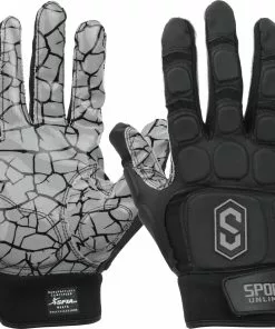 Sports Unlimited Max Clash Adult Padded Lineman Football Gloves Black -Deals football Store 1511 fgal black xl mainProductImage FullSize