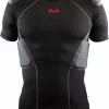 McDavid Rival Pro 5-Pad Youth Integrated Football Shirt Black