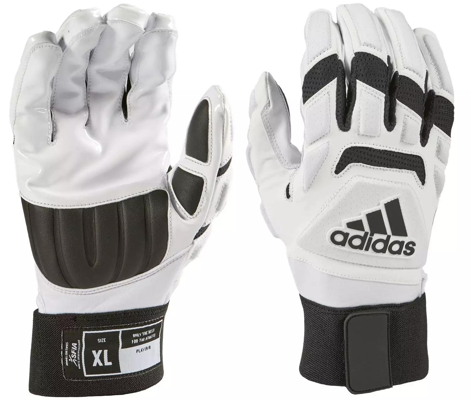 adidas Freak Max 2.0 Adult Football Lineman Gloves White 2 adidas Freak Max 2.0 Adult Football Lineman Gloves White - Image 2