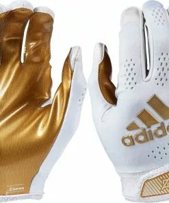 adidas adizero 5-Star 11 Adult Football Receiver Gloves White/Metallic Gold -Deals football Store 215 af1295 whitemetallicgold l mainProductImage FullSize