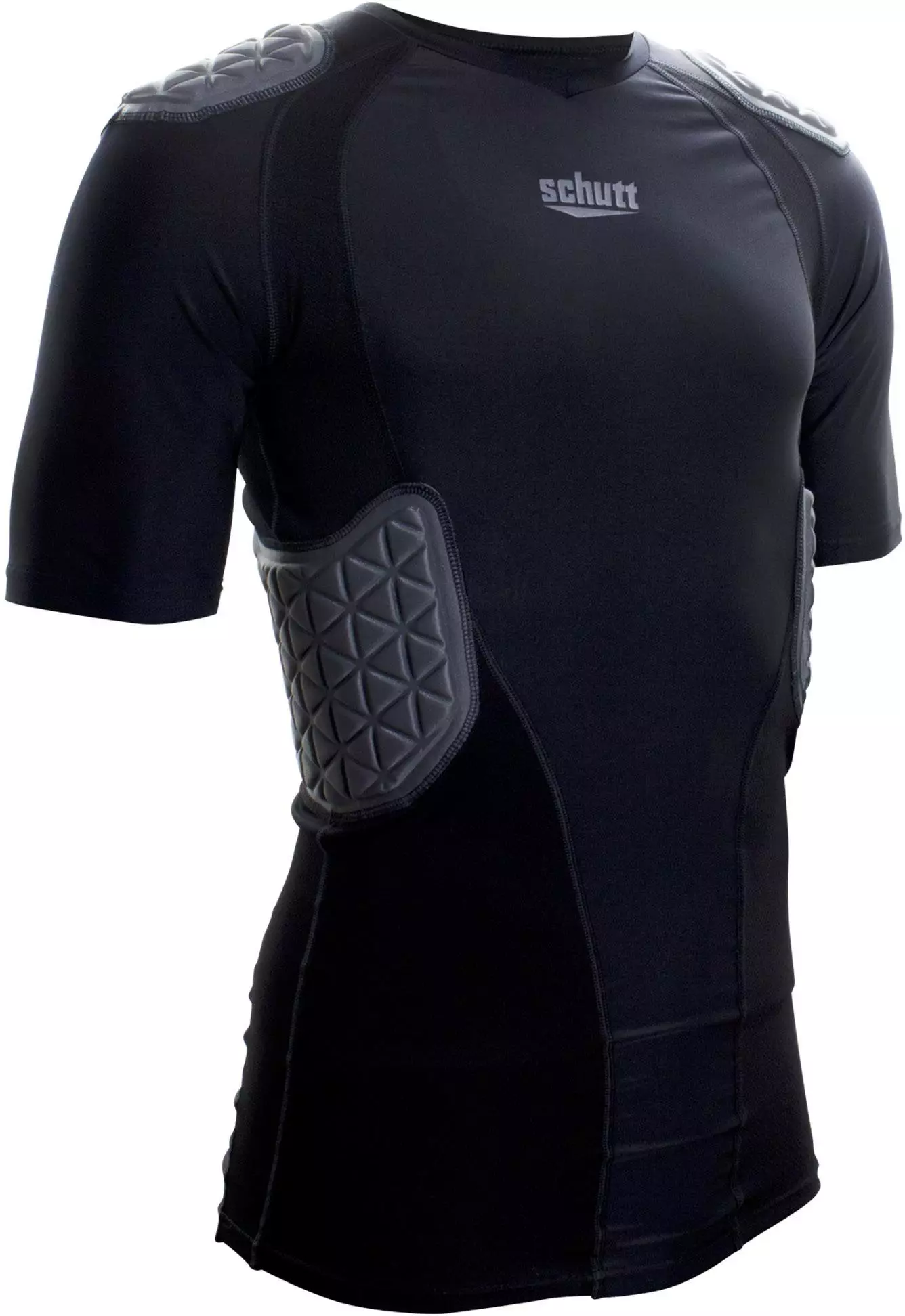 Schutt Protech Tri Youth Protective Football Shirt Black/Gray 2 Schutt Protech Tri Youth Protective Football Shirt Black/Gray - Image 2