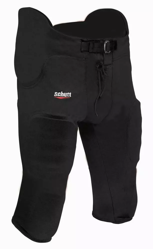 Schutt Poly-Knit All-In-One Adult Football Pants Black 2 Schutt Poly-Knit All-In-One Adult Football Pants Black - Image 2