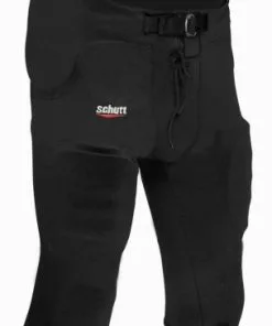 Schutt Poly-Knit All-In-One Adult Football Pants Black