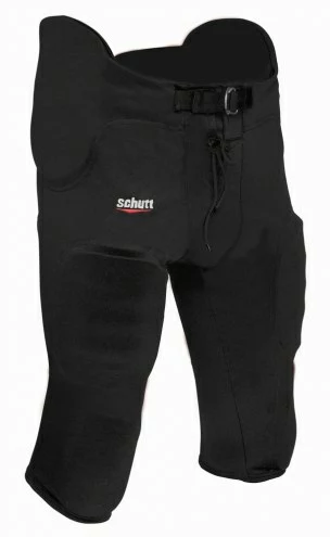 Schutt Poly-Knit All-In-One Adult Football Pants Black 1 Schutt Poly-Knit All-In-One Adult Football Pants Black