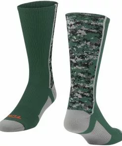 Twin City Digital Camo Crew Socks White -Deals football Store 411 dcmc1 darkgreen l mainProductImage FullSize