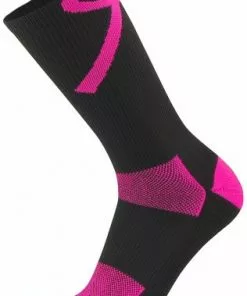 Twin City Breast Cancer Awareness Crew Socks Hot Pink/Pink 12 Pack