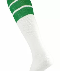 Twin City 22" 3-Stripe Athletic Tube Socks - Size Medium Orange Stripes -Deals football Store 411 tcsp kellystripes mainProductImage FullSize