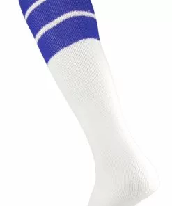 Twin City 22" 3-Stripe Athletic Tube Socks - Size Medium Orange Stripes -Deals football Store 411 tcsp royalstripes mainProductImage FullSize