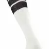 Twin City 16" 3-Stripe Athletic Tube Socks - Size Small Black Stripes