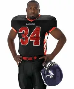 Alleson 750E Custom Adult/Youth Football Jersey Maroon -Deals football Store 429 750e blackscarlet mainProductImage FullSize