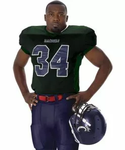 Alleson 750E Custom Adult/Youth Football Jersey Maroon -Deals football Store 429 750e darkgreen mainProductImage FullSize