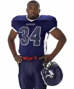 Alleson 750E Custom Adult/Youth Football Jersey Maroon -Deals football Store 429 750e navywhite mainProductImage FullSize