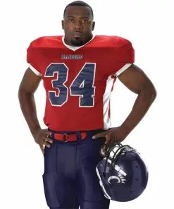 Alleson 750E Custom Adult/Youth Football Jersey Maroon -Deals football Store 429 750e scarletwhite mainProductImage FullSize