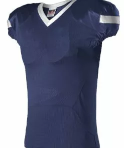 Alleson Youth/Adult Pro Flex Cut Belt Length Custom Football Jersey White/Navy -Deals football Store 429 754 c navywhite mainProductImage FullSize