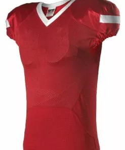 Alleson Youth/Adult Pro Flex Cut Belt Length Custom Football Jersey White/Navy -Deals football Store 429 754 c scarletwhite mainProductImage FullSize