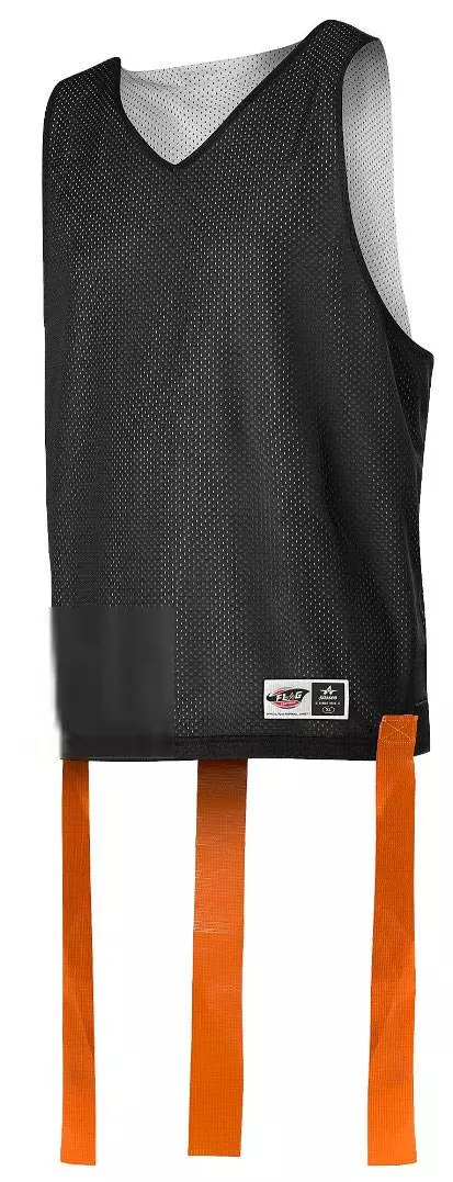 Alleson Swift Adult/Youth Custom Reversible Flag Football Jersey with Flags Pink/Charcoal 3 Alleson Swift Adult/Youth Custom Reversible Flag Football Jersey with Flags Pink/Charcoal - Image 3