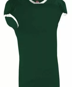 Alleson Youth/Adult Recruit Custom Game Football Jersey Black/White -Deals football Store 429 775 c darkgreenwhite mainProductImage FullSize