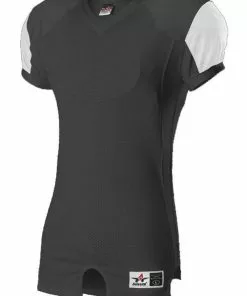 Alleson Youth/Adult Stretch Game Custom Football Jersey Charcoal/White -Deals football Store 429 792ztn c blackwhite mainProductImage FullSize