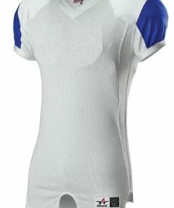 Alleson Youth/Adult Stretch Game Custom Football Jersey Charcoal/White -Deals football Store 429 792ztn c whiteroyal mainProductImage FullSize