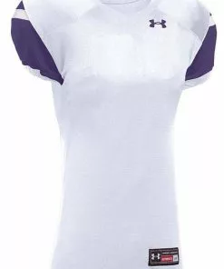 Under Armour Encounter Youth Custom Football Jersey White/Navy -Deals football Store 429 ufj165y whitepurple mainProductImage FullSize