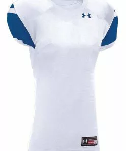 Under Armour Encounter Youth Custom Football Jersey White/Navy -Deals football Store 429 ufj165y whiteroyal mainProductImage FullSize