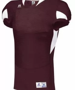 Russell Adult Waist Length Custom Football Jersey White/Red -Deals football Store 43 s81xcm c maroonwhite mainProductImage FullSize