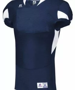 Russell Adult Waist Length Custom Football Jersey White/Red -Deals football Store 43 s81xcm c navywhite mainProductImage FullSize