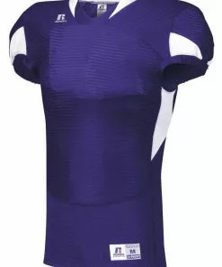 Russell Adult Waist Length Custom Football Jersey White/Red -Deals football Store 43 s81xcm c purplewhite mainProductImage FullSize