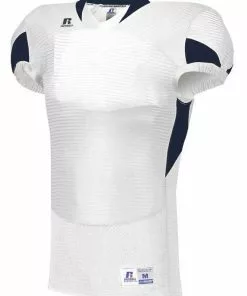 Russell Adult Waist Length Custom Football Jersey White/Red -Deals football Store 43 s81xcm c whitenavy mainProductImage FullSize