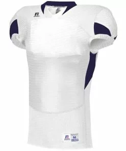 Russell Adult Waist Length Custom Football Jersey White/Red -Deals football Store 43 s81xcm c whitepurple mainProductImage FullSize