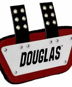 Douglas Custom Pro CP Series Removable Football Back Plate - 6 Inch White/Royal -Deals football Store 628 acbp6 whitemaroon mainProductImage FullSize