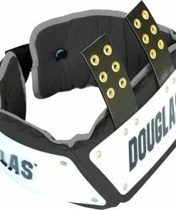 Douglas Custom Pro Football Adjustable Rib Protector Combo - 4 inch Navy/Gold -Deals football Store 628 acrib4 blacksilver mainProductImage FullSize