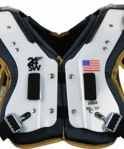 Douglas CP 24SW Cantilever Adult Football Shoulder Pads - QB / WR / RB / DB Navy/Vegas -Deals football Store 628 pc24swhc navyvegas xl mainProductImage FullSize