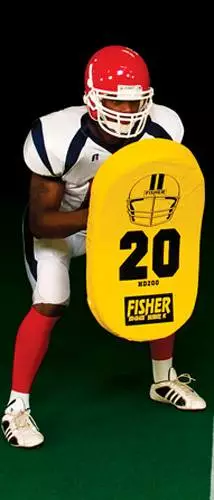 Fisher HD200 32" x 17" Curved Football Body Shield Royal 2 Fisher HD200 32" x 17" Curved Football Body Shield Royal - Image 2