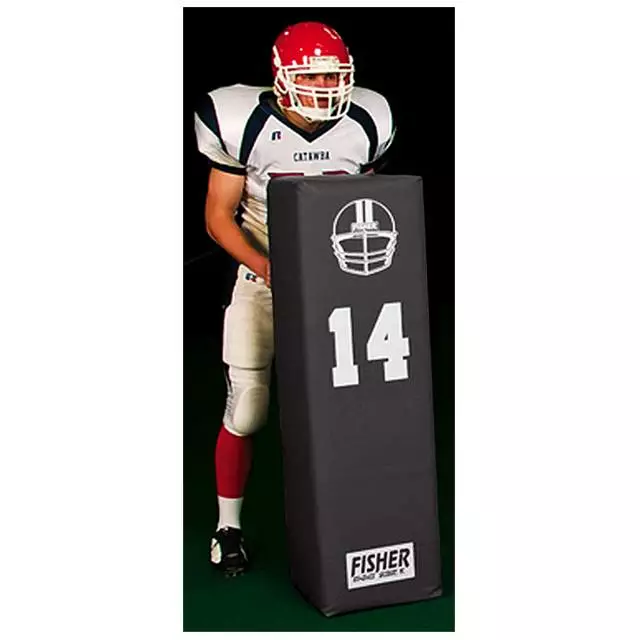 Fisher Dual Purpose 50" x 14" Square Football Blocking Dummy Kelly Green 2 Fisher Dual Purpose 50" x 14" Square Football Blocking Dummy Kelly Green - Image 2