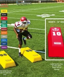 Fisher 48" x 12" Step Over Agility Football Dummy Maroon