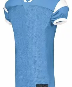 Augusta Youth/Adult Slant Custom Football Jersey Columbia/White -Deals football Store 82 9582 c columbiawhite mainProductImage FullSize