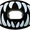 Battle Sports Oxygen Predator Chrome Lip Protector Mouthguard White/Black
