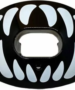 Battle Sports Oxygen Predator Chrome Lip Protector Mouthguard White/Black