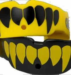 Battle Sports Fang Youth Lip Protector Mouthguard - 2 Pack Yellow