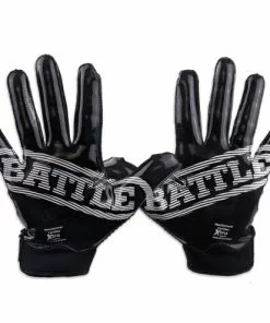 Battle Sports Doom 1.0 Adult Football Receiver Gloves Black